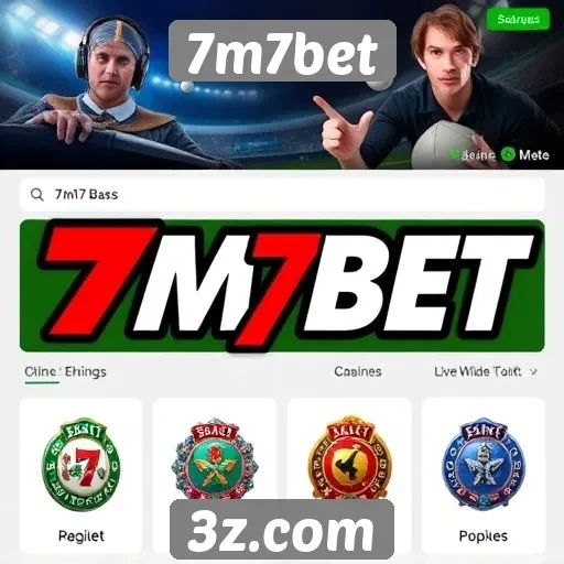Principais jogos disponíveis no 7m7bet