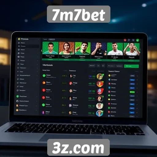 Análise da interface do usuário do site 7m7bet